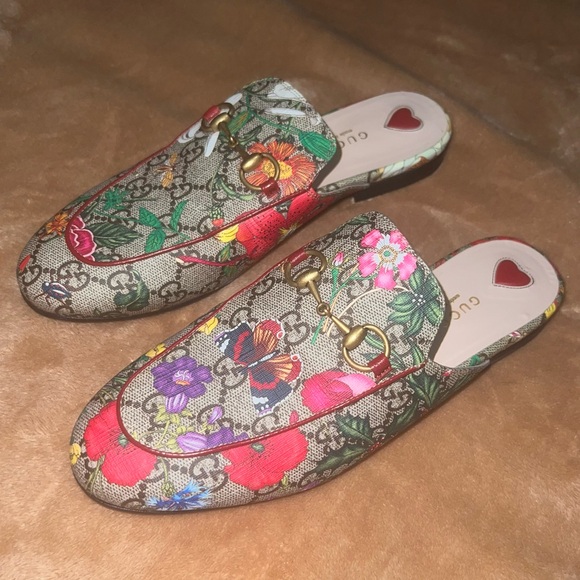 ♥️🩷♥️ Authentic- Gucci Horsebit mules size 37.5 - Picture 2 of 16